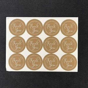 🟢 FREE WITH ANY PURCHASE OVER $10. (60) Thank you stickers